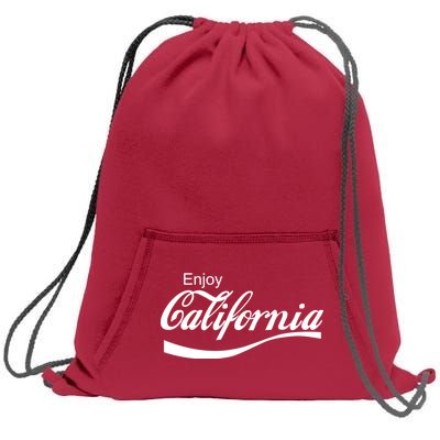 Enjoy California Sweatshirt Cinch Pack Bag