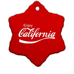 Enjoy California Ceramic Star Ornament