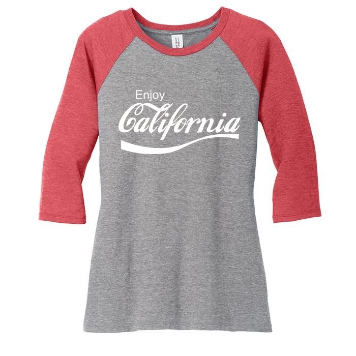 Enjoy California Women's Tri-Blend 3/4-Sleeve Raglan Shirt