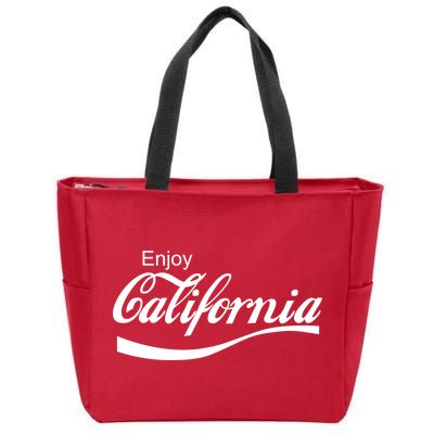 Enjoy California Zip Tote Bag