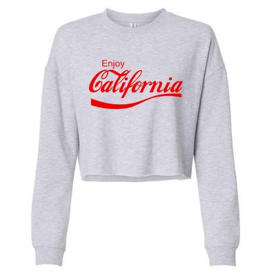 Enjoy California Cropped Pullover Crew