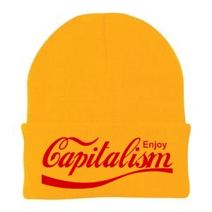 Enjoy Capitalism Knit Cap Winter Beanie