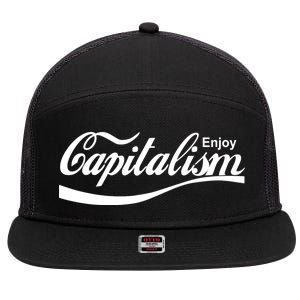 Enjoy Capitalism 7 Panel Mesh Trucker Snapback Hat