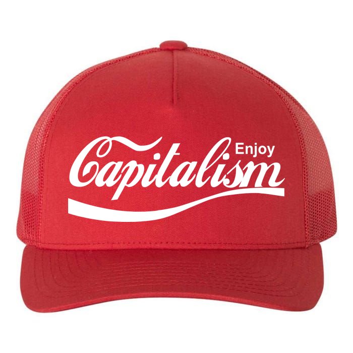 Enjoy Capitalism Yupoong Adult 5-Panel Trucker Hat