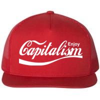 Enjoy Capitalism Flat Bill Trucker Hat