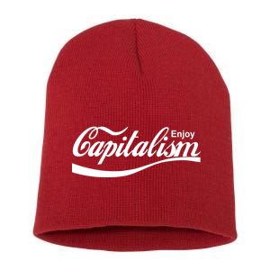 Enjoy Capitalism Short Acrylic Beanie