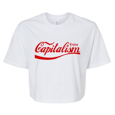 Enjoy Capitalism Bella+Canvas Jersey Crop Tee