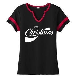 Enjoy Christmas Ladies Halftime Notch Neck Tee