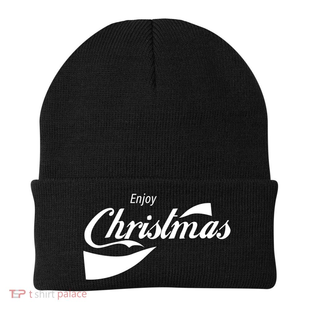 Enjoy Christmas Knit Cap Winter Beanie