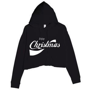 Enjoy Christmas Crop Fleece Hoodie