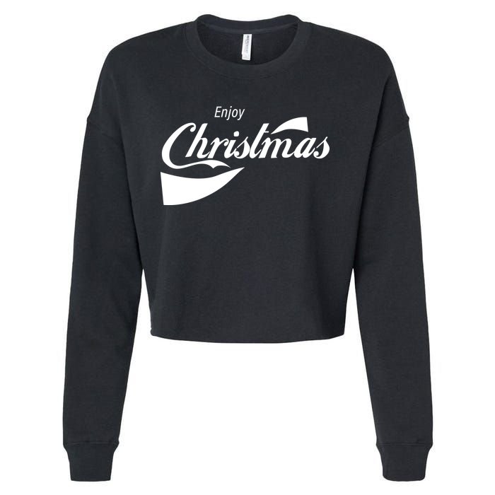 Enjoy Christmas Cropped Pullover Crew