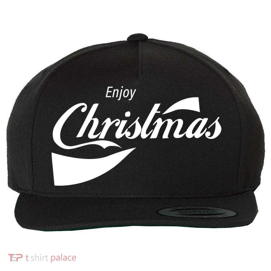 Enjoy Christmas Wool Snapback Cap