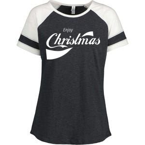 Enjoy Christmas Enza Ladies Jersey Colorblock Tee