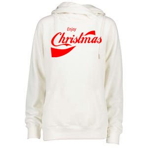 Enjoy Christmas Womens Funnel Neck Pullover Hood