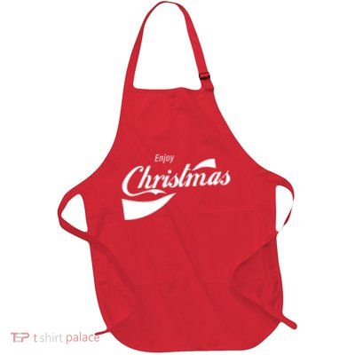 Enjoy Christmas Full-Length Apron With Pockets