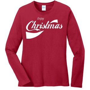 Enjoy Christmas Ladies Long Sleeve Shirt