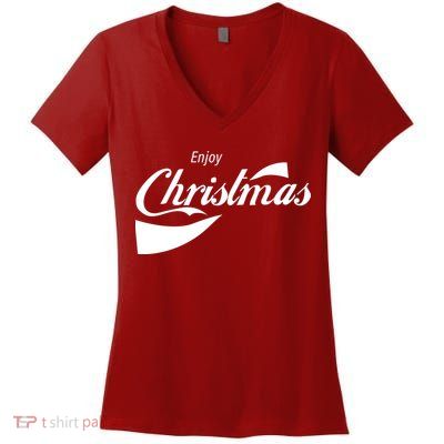 Enjoy Christmas Women's V-Neck T-Shirt