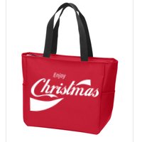 Enjoy Christmas Zip Tote Bag