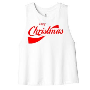 Enjoy Christmas Women's Racerback Cropped Tank