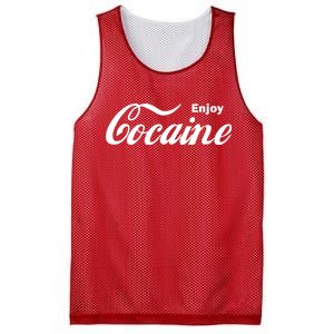 Enjoy Cocaine Mesh Reversible Basketball Jersey Tank