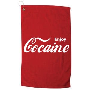 Enjoy Cocaine Platinum Collection Golf Towel