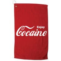 Enjoy Cocaine Platinum Collection Golf Towel