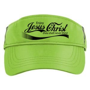 Enjoy Jesus Christ Thou Shalt Never Thirst Adult Drive Performance Visor