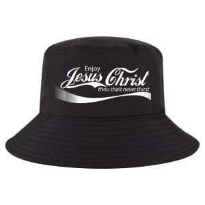 Enjoy Jesus Christ Thou Shalt Never Thirst Cool Comfort Performance Bucket Hat