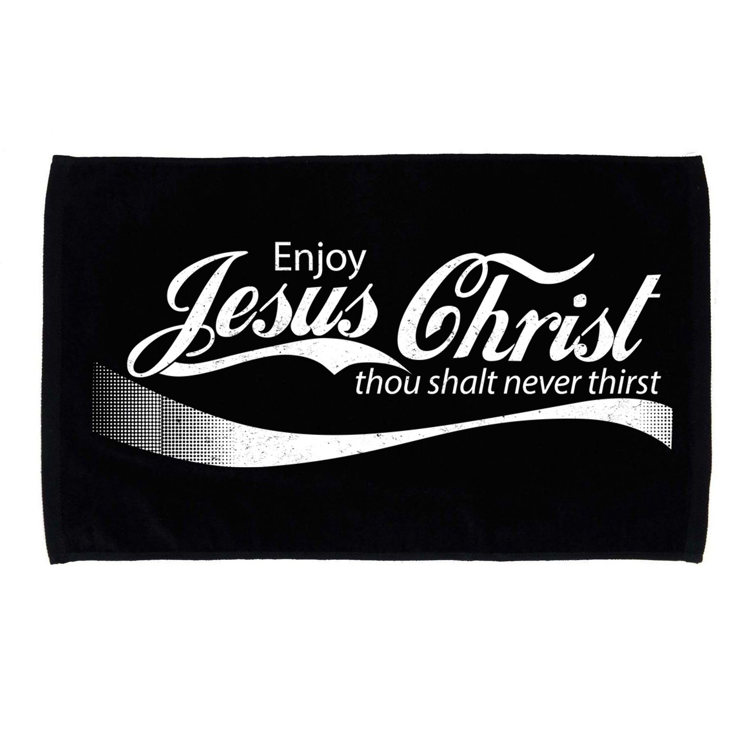 Enjoy Jesus Christ Thou Shalt Never Thirst Microfiber Hand Towel