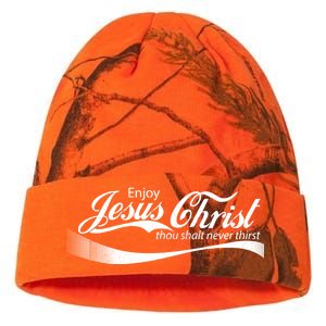 Enjoy Jesus Christ Thou Shalt Never Thirst Kati Licensed 12" Camo Beanie