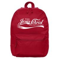 Enjoy Jesus Christ Thou Shalt Never Thirst 16 in Basic Backpack