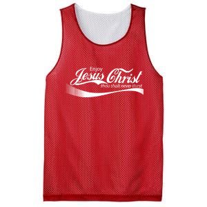 Enjoy Jesus Christ Thou Shalt Never Thirst Mesh Reversible Basketball Jersey Tank