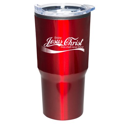 Enjoy Jesus Christ Thou Shalt Never Thirst Tumbler