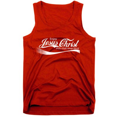 Enjoy Jesus Christ Thou Shalt Never Thirst Tank Top