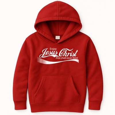 Enjoy Jesus Christ Thou Shalt Never Thirst Kids Hoodie