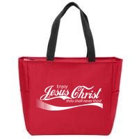 Enjoy Jesus Christ Thou Shalt Never Thirst Zip Tote Bag