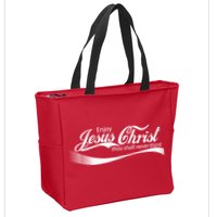 Enjoy Jesus Christ Thou Shalt Never Thirst Zip Tote Bag