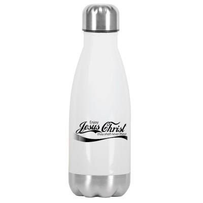 Enjoy Jesus Christ Thou Shalt Never Thirst Stainless Steel Insulated Water Bottle