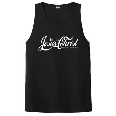 Enjoy Jesus Christ Thou Shalt Never Thirst Funny PosiCharge Competitor Tank