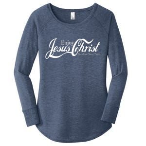 Enjoy Jesus Christ Thou Shalt Never Thirst Funny Women's Perfect Tri Tunic Long Sleeve Shirt