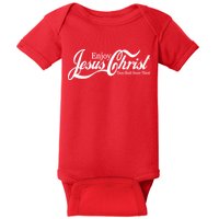Enjoy Jesus Christ Thou Shalt Never Thirst Funny Baby Bodysuit