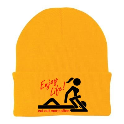 Enjoy Life Eat Out More Often Knit Cap Winter Beanie