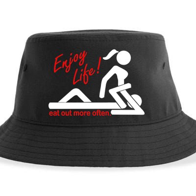 Enjoy Life Eat Out More Often Sustainable Bucket Hat