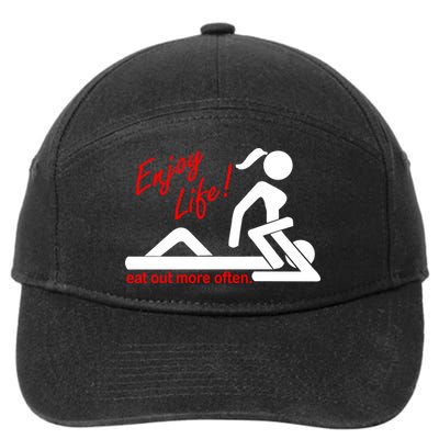 Enjoy Life Eat Out More Often 7-Panel Snapback Hat