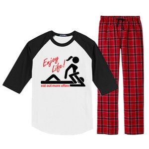 Enjoy Life Eat Out More Often Raglan Sleeve Pajama Set