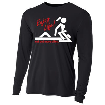 Enjoy Life Eat Out More Often Cooling Performance Long Sleeve Crew