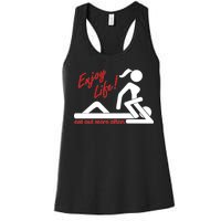 Enjoy Life Eat Out More Often Women's Racerback Tank