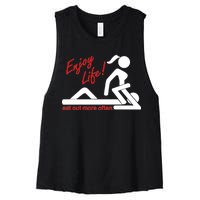 Enjoy Life Eat Out More Often Women's Racerback Cropped Tank