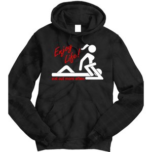 Enjoy Life Eat Out More Often Tie Dye Hoodie