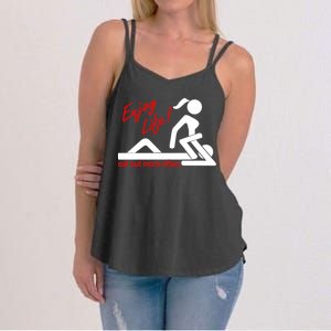 Enjoy Life Eat Out More Often Women's Strappy Tank